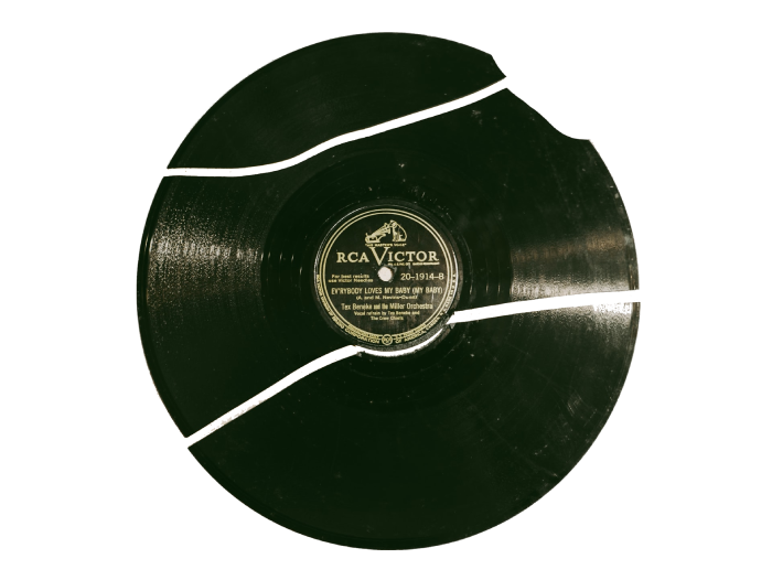 Schallplatte Symbol für Familiengeschichte